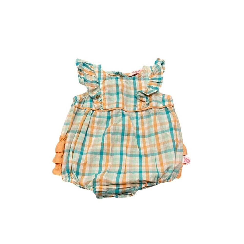 RuffleButts Baby Girl's Romper - Size 0-3 months - Like New!